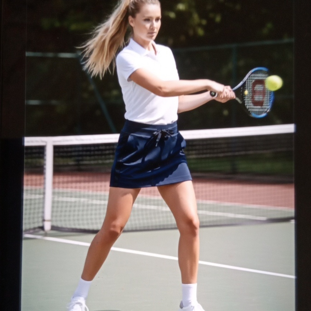 Athleta Metro Downtown Skort Navy Blue Pickleball Tennis Sporty Womens Medium